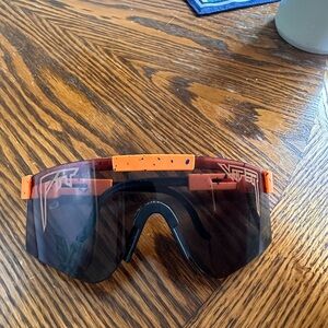 Pit Viper Orange and Blue Sunglasses